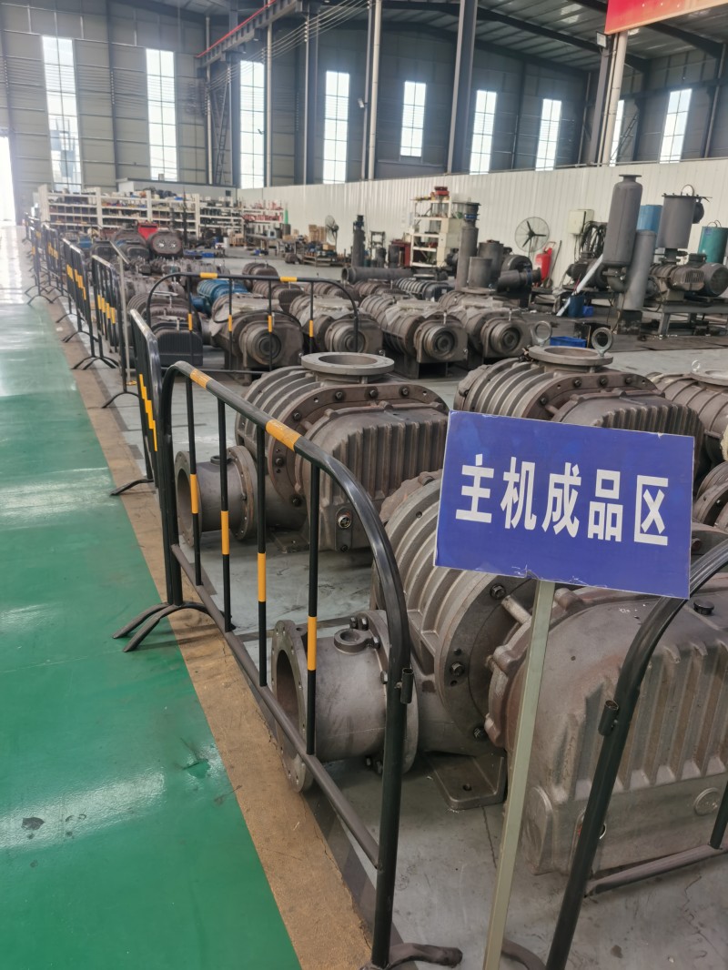 罗茨风机车间主机成品区